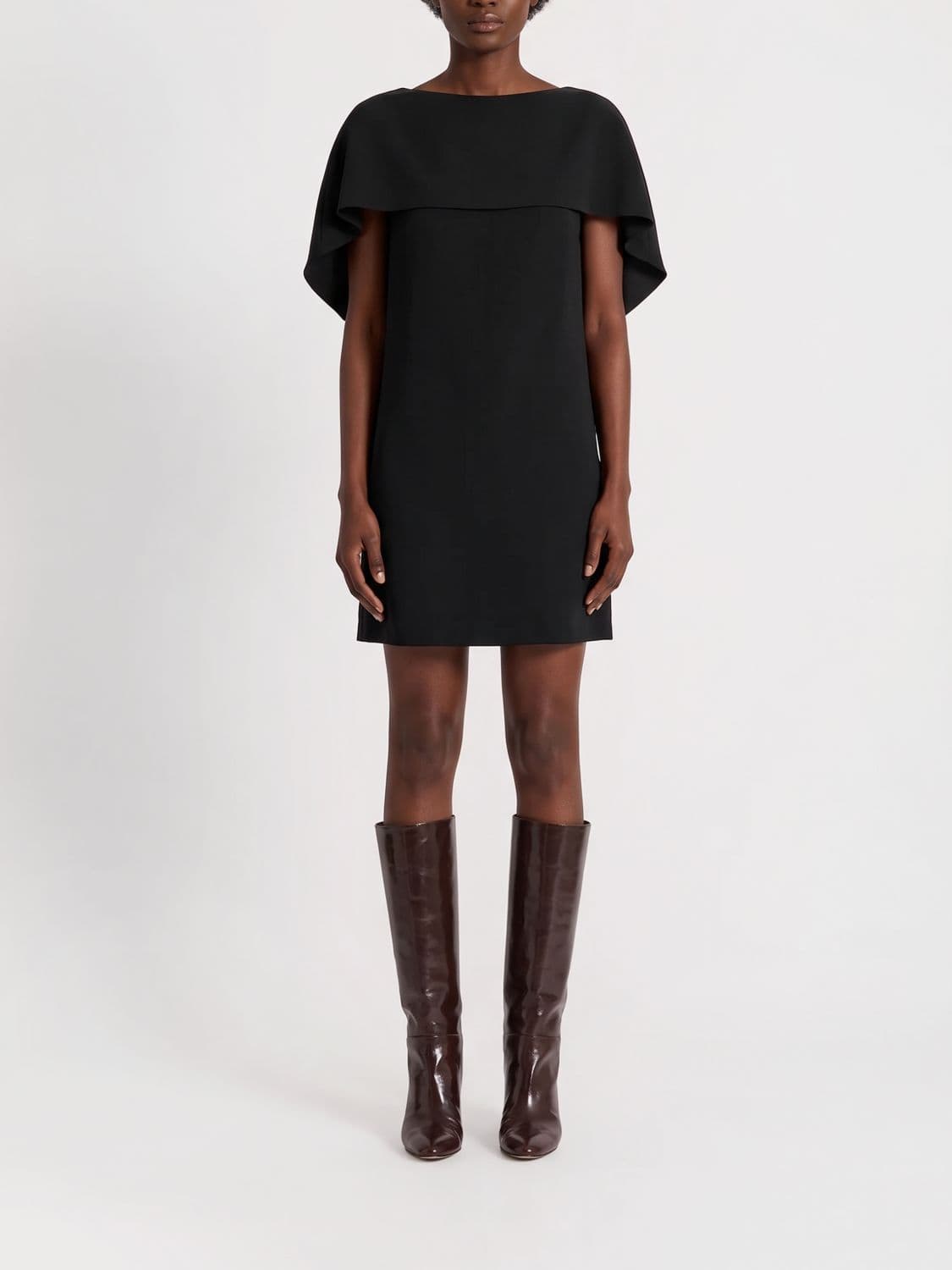 Alberta Ferretti Sleeveless Crêpe Sheath Mini Dress
