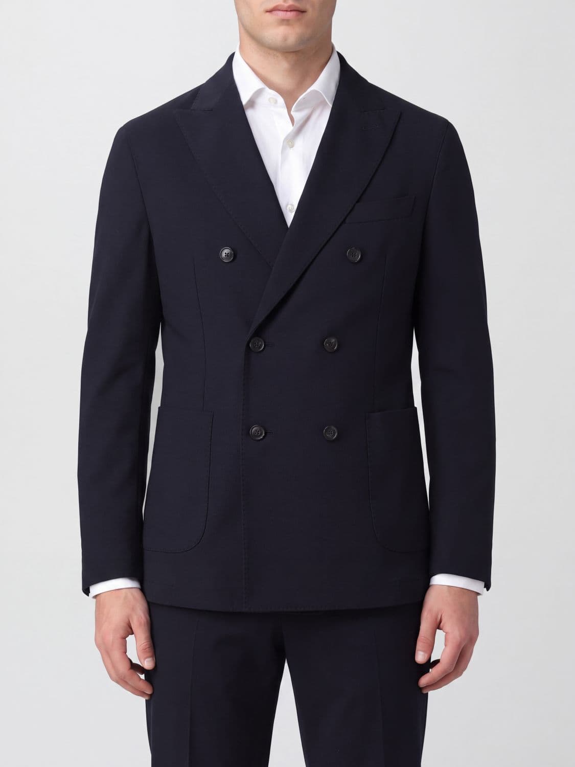 Circolo 1901 Slim Fit Double-Breasted Cashmere Blazer