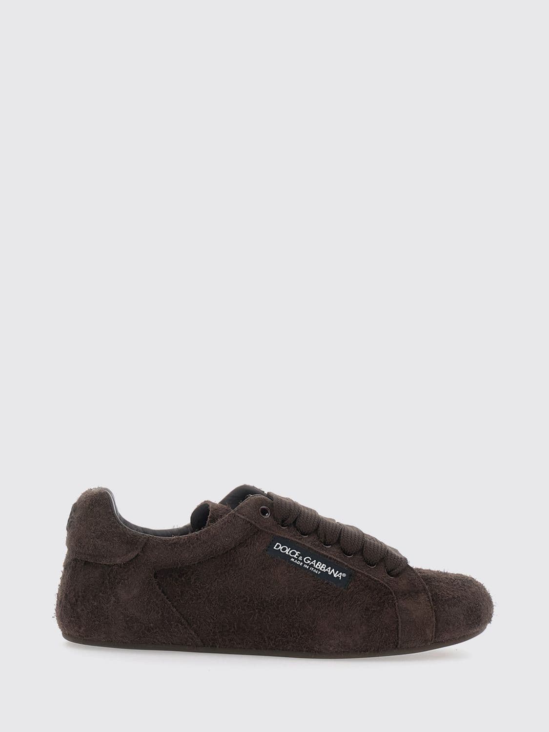 Dolce & Gabbana Portofino Soft Sneakers in Suede Calfskin