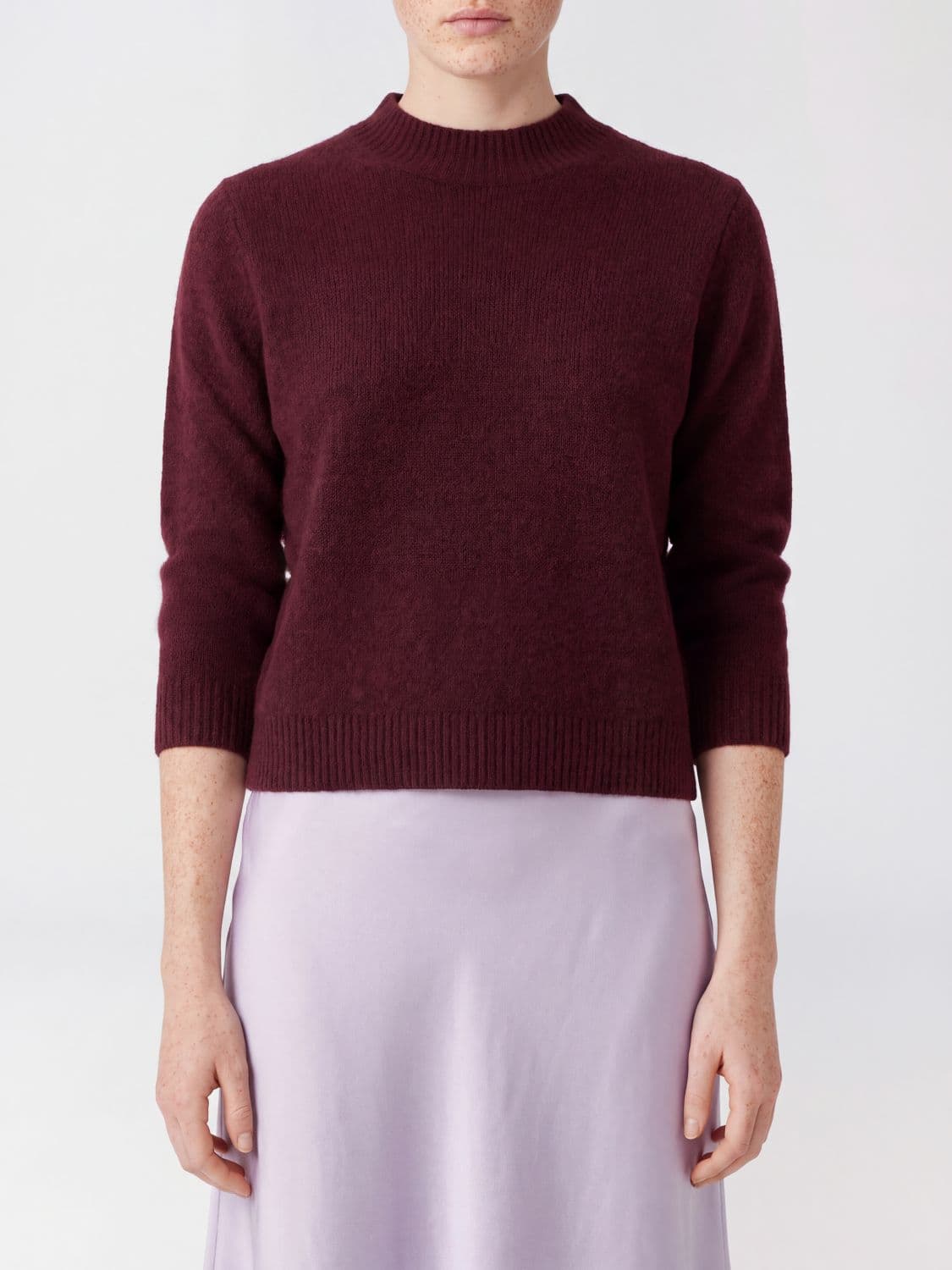 Roberto Collina Long-Sleeved Wool Turtleneck Jumper with Ribbed Trims