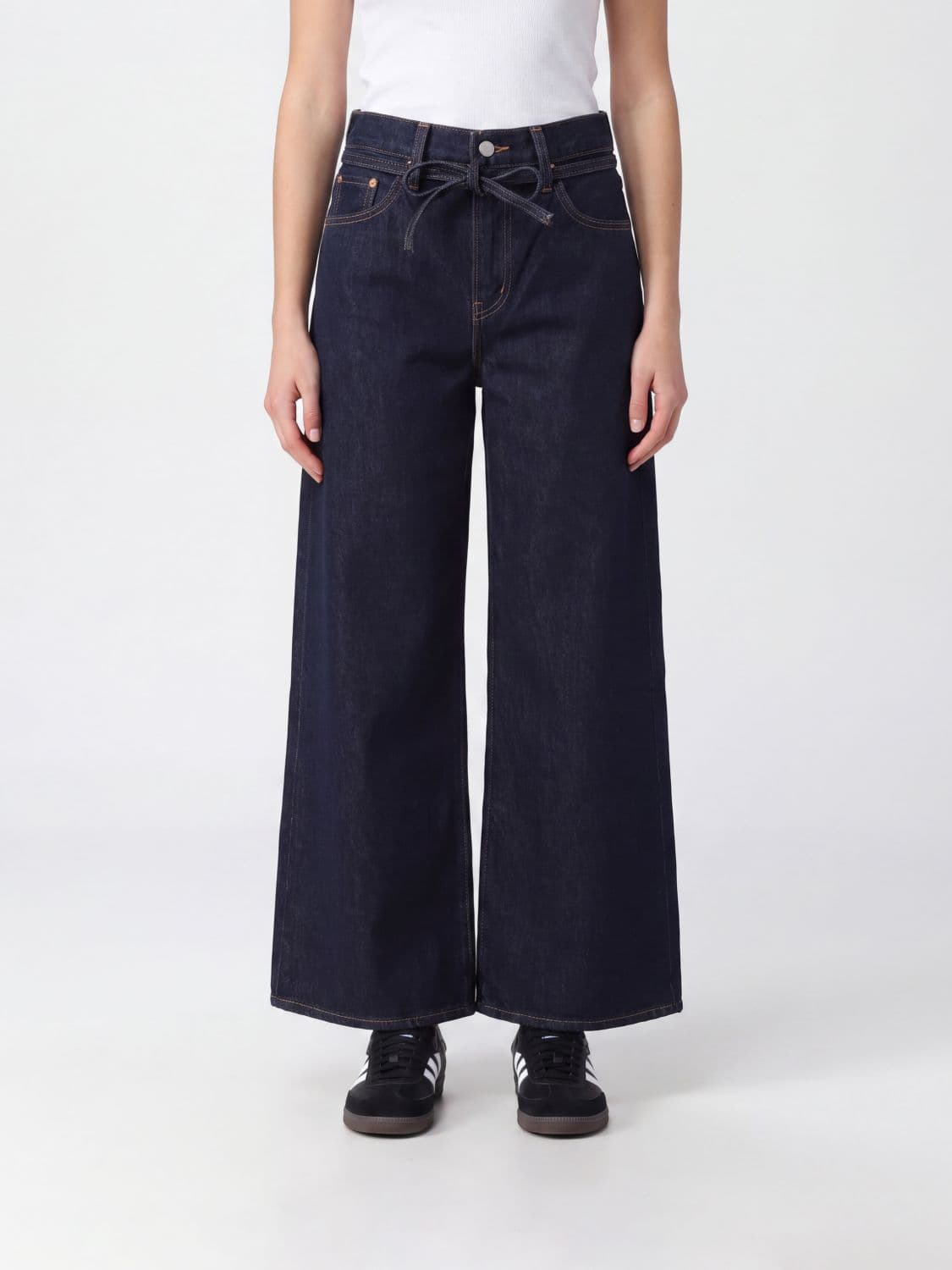 Levi's Wide Leg 728 Jeans with a Mid-Rise Waist in 100% Cotton Denim