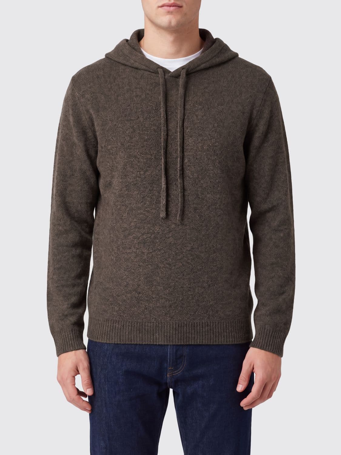 Roberto Collina Merino Wool Knit Hoodie