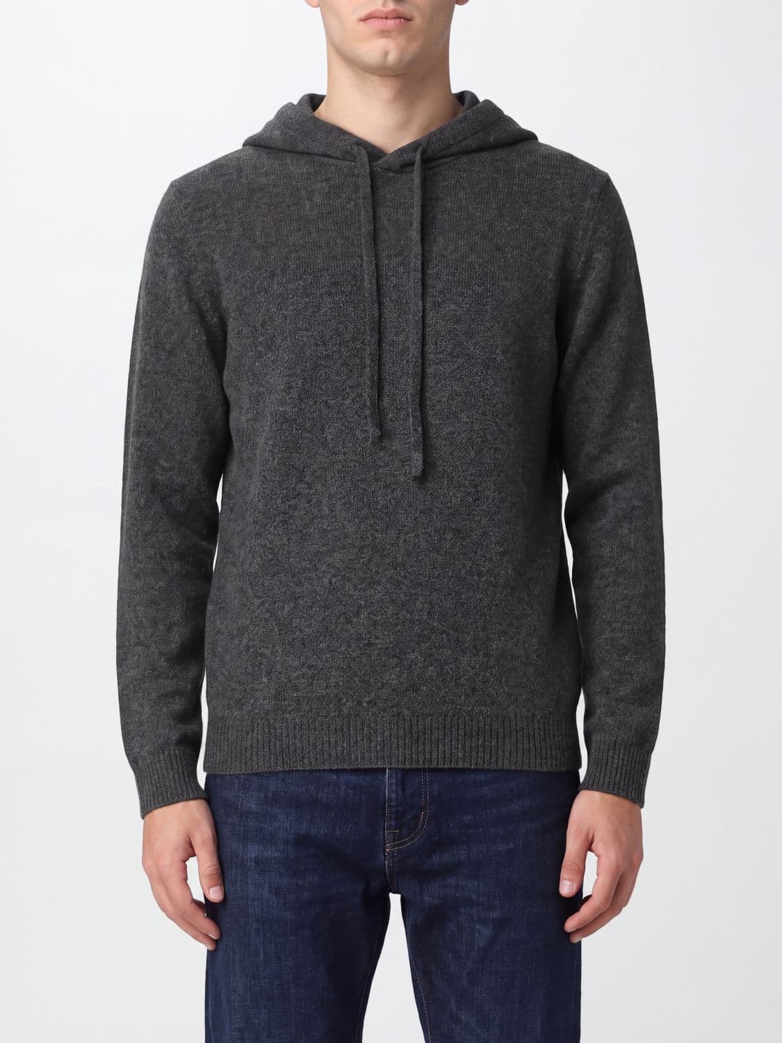 Roberto Collina Merino Wool Knit Hoodie