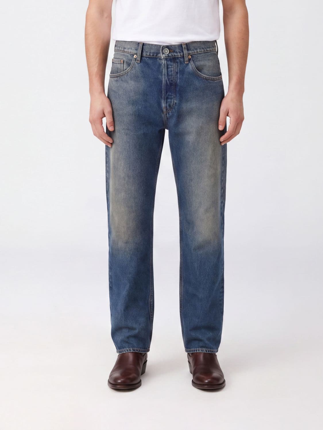 Golden Goose Journey Mid-Rise Straight Leg Denim Jeans