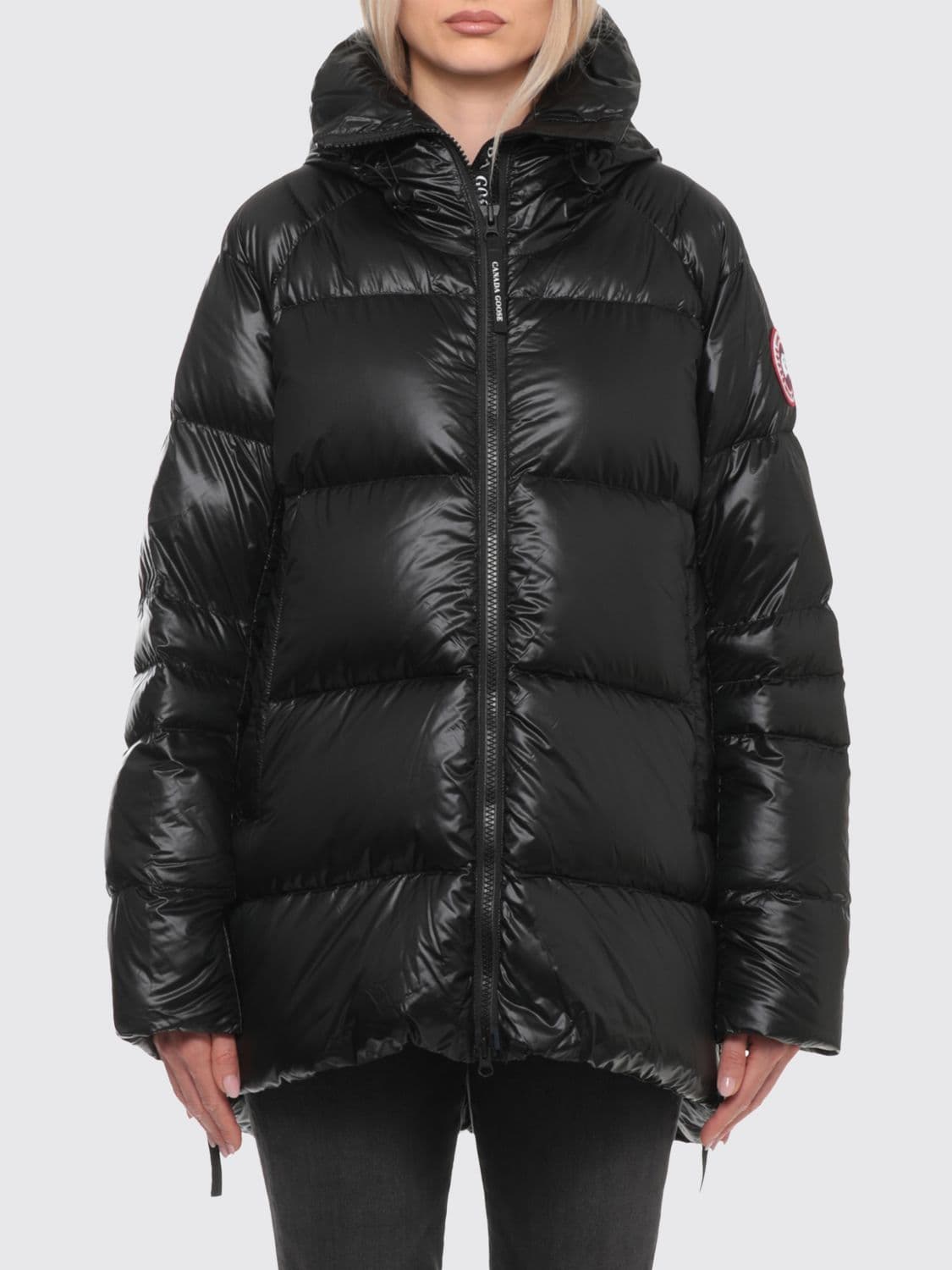 Canada Goose Oversized Knee-Length Hooded Nylon Ripstop Down Jacket