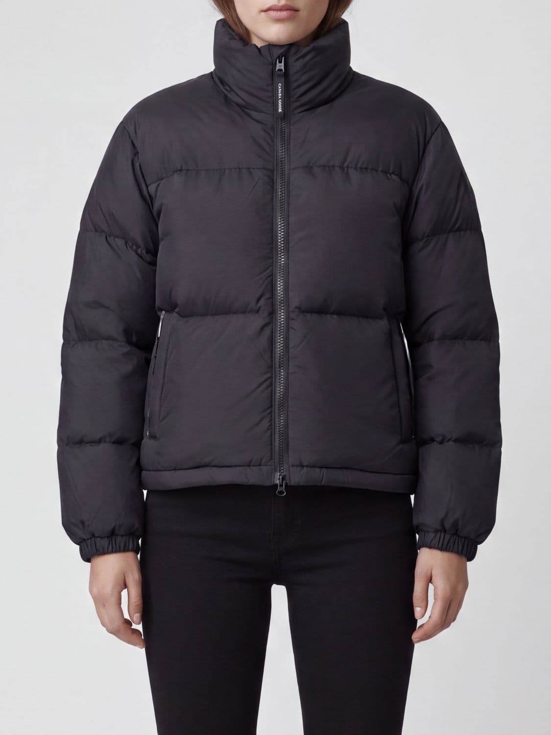 Canada Goose Fallon Relaxed Fit Cropped Nylon Down Jacket