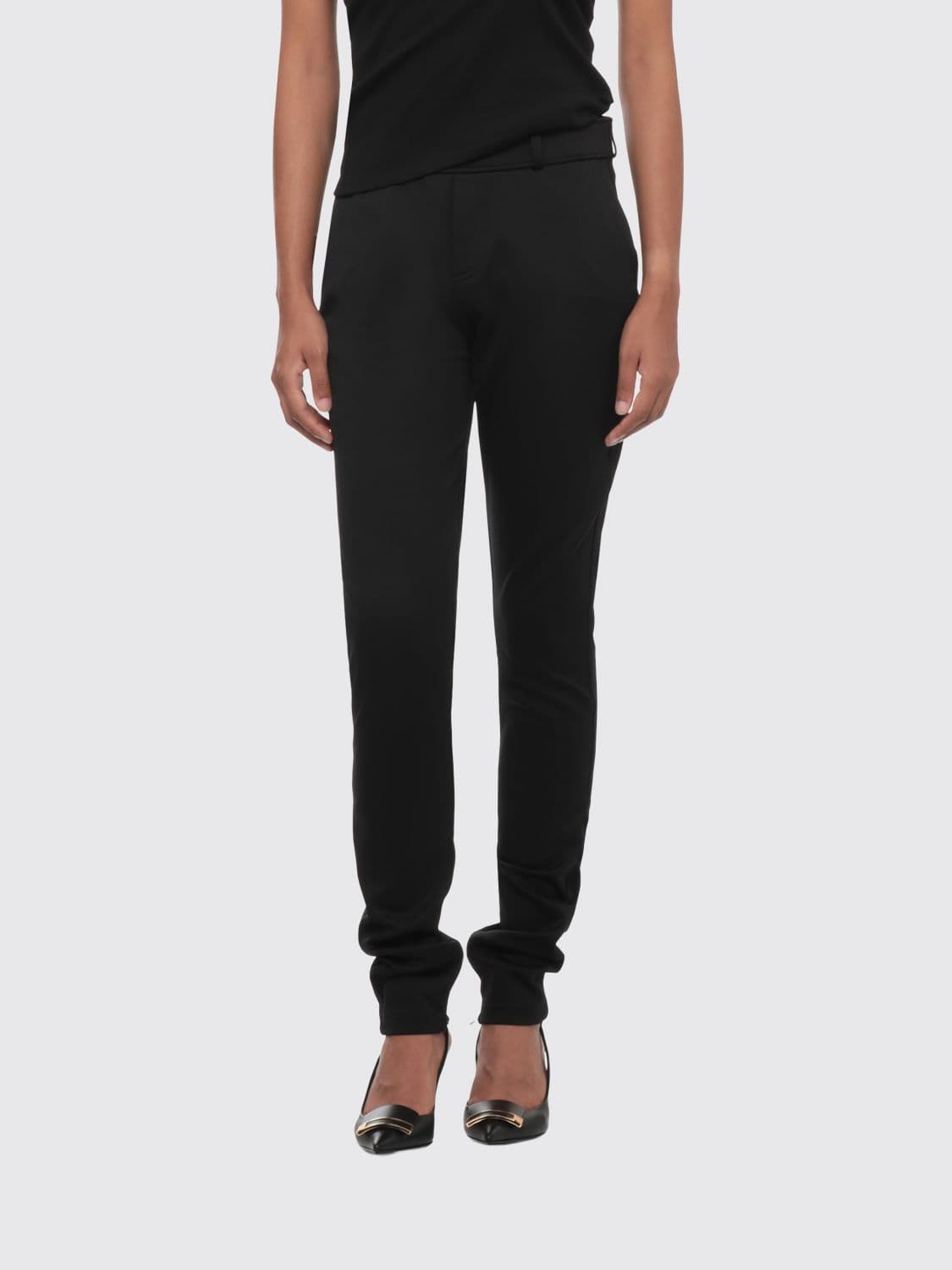 Coperni Slim Fit Mid-Rise Skinny Trousers in Technical Stretch Jersey