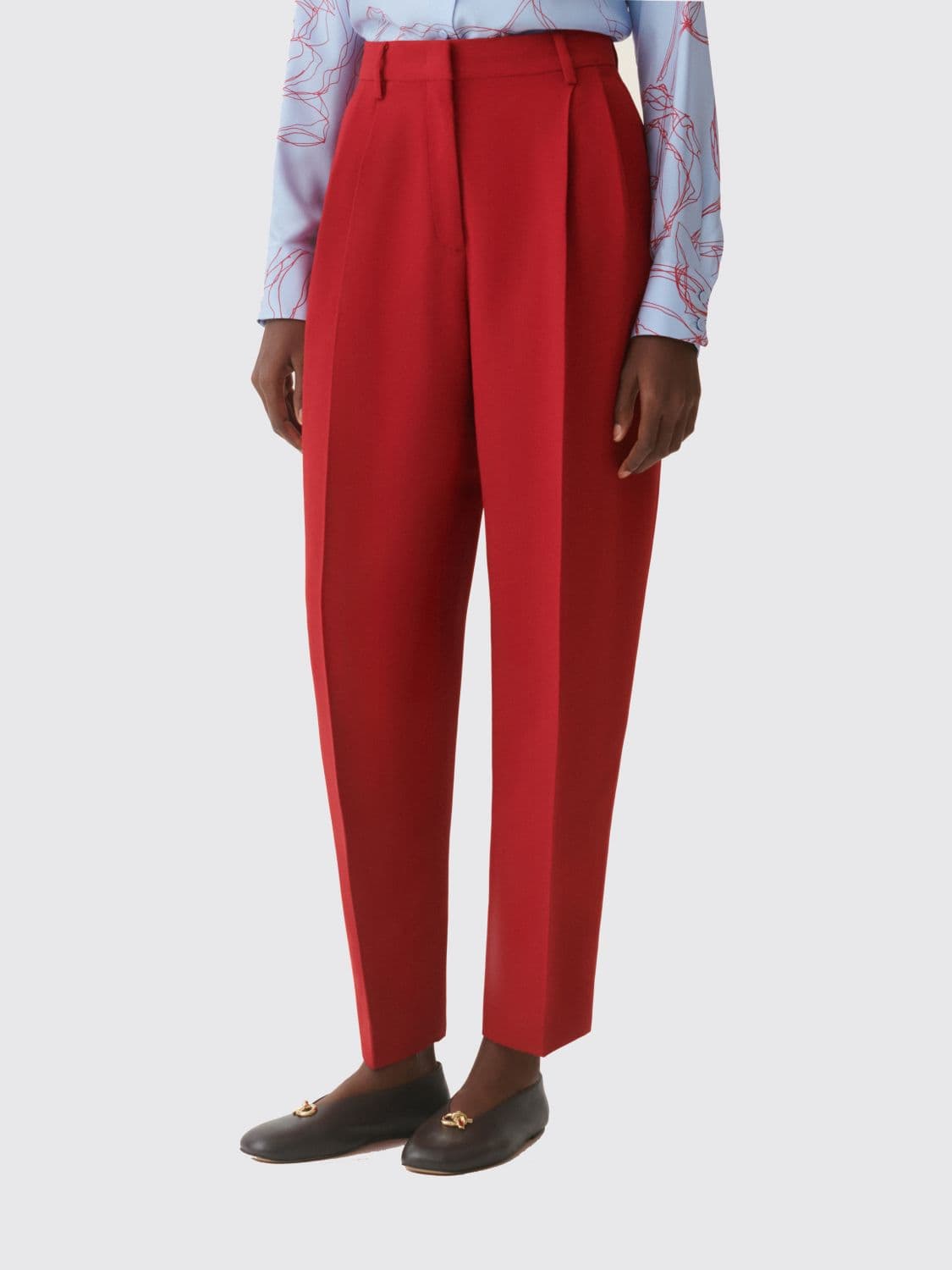 Fabiana Filippi High-Waisted Sartorial Crêpe Wide-Leg Trousers · 38