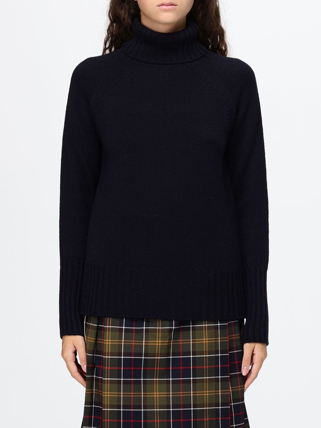 Drumohr 100% Pure Merino Wool Turtleneck Jumper with Ribbed Edges