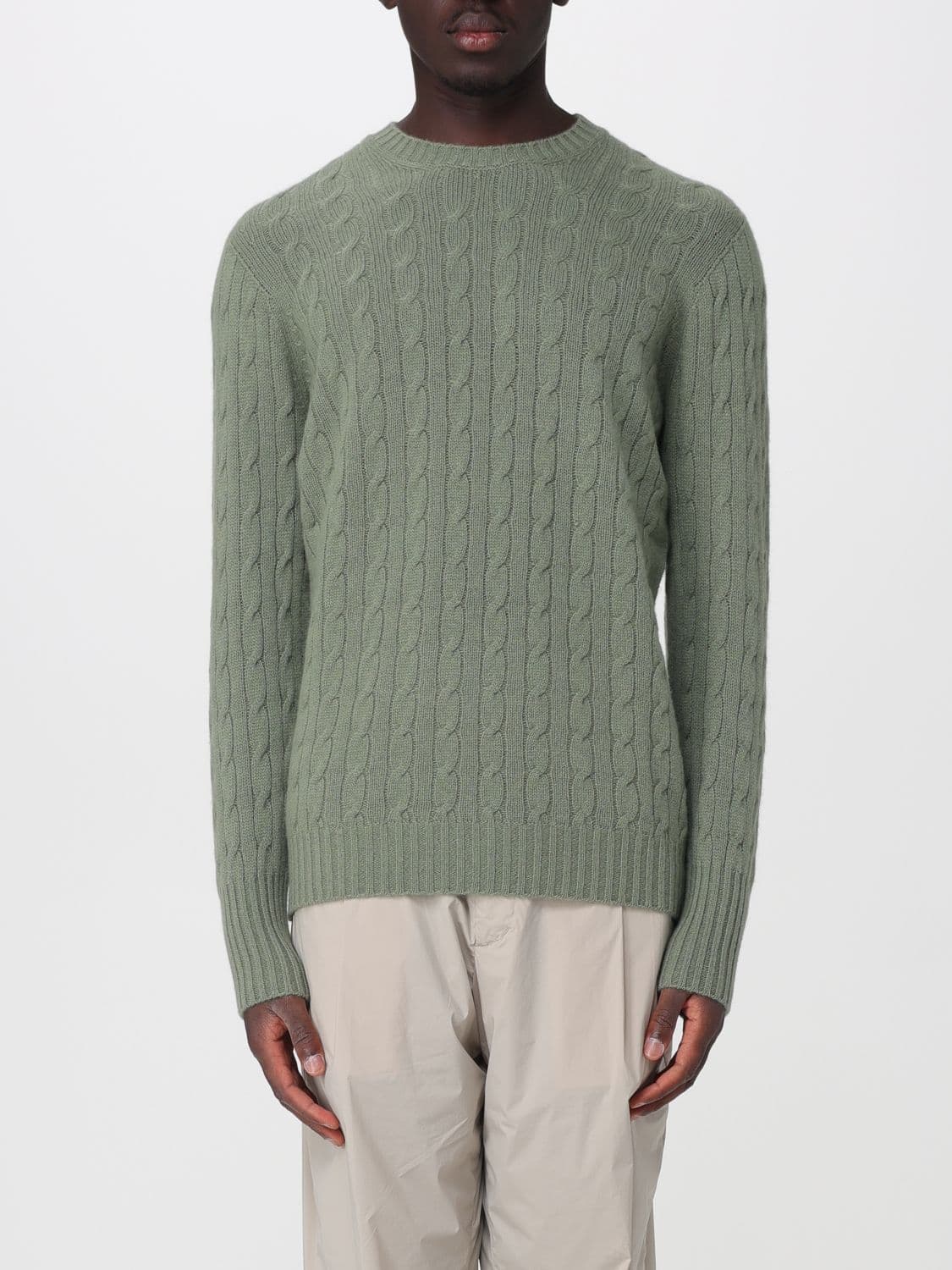Drumohr Long-Sleeved Crewneck Jumper in Fine and Pure 100% Cashmere