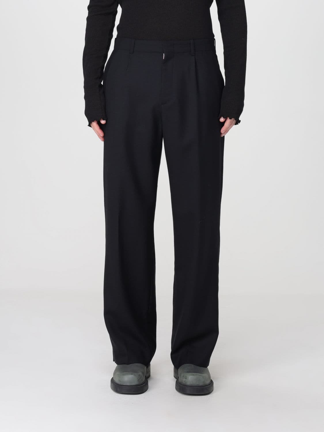 Our Legacy Pleated Wool Chino Trousers with Mid-Rise Waist
