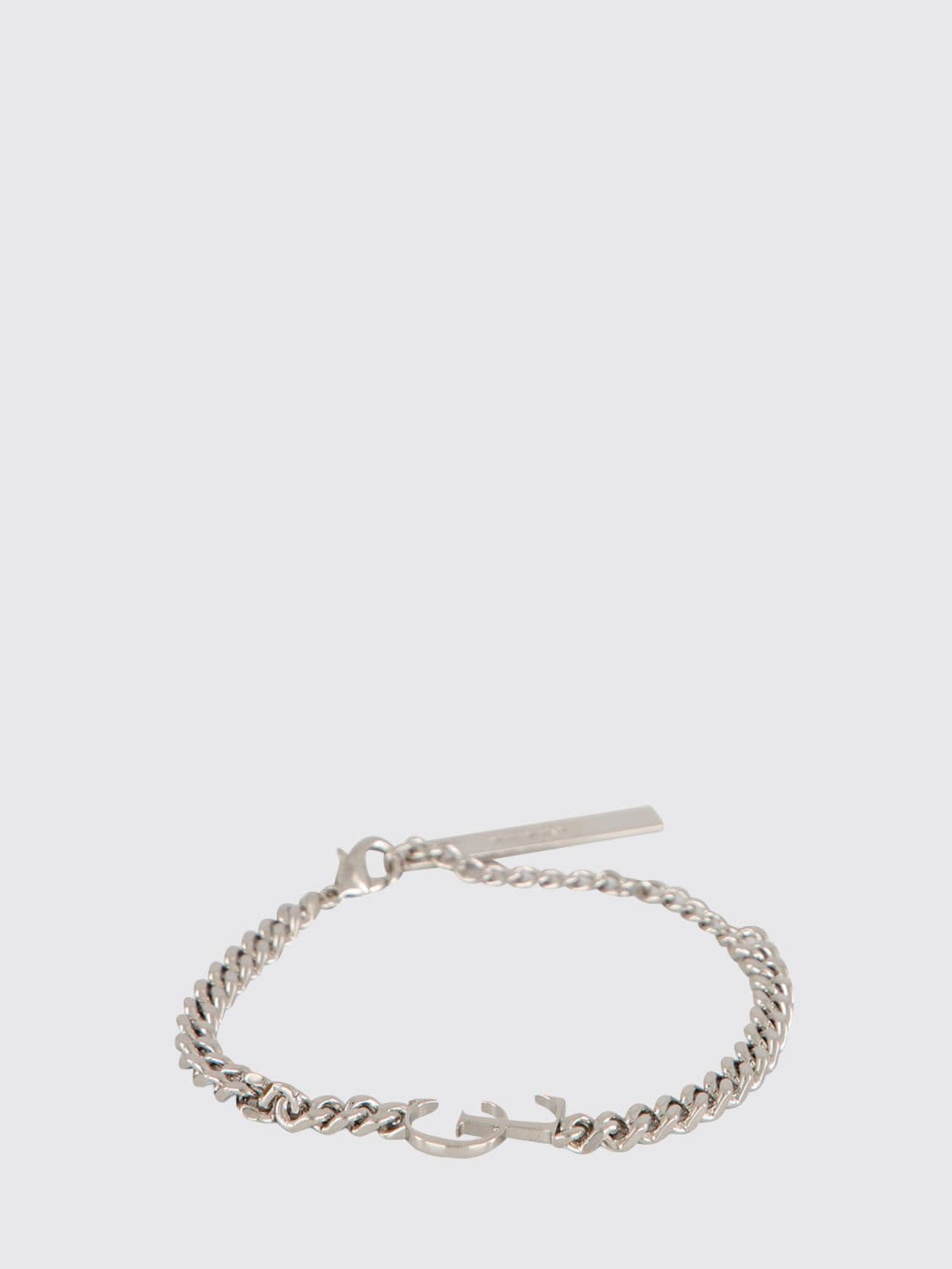 Christian Louboutin Adjustable Bronze Bracelet with Trigger Clasp and Logo Detail