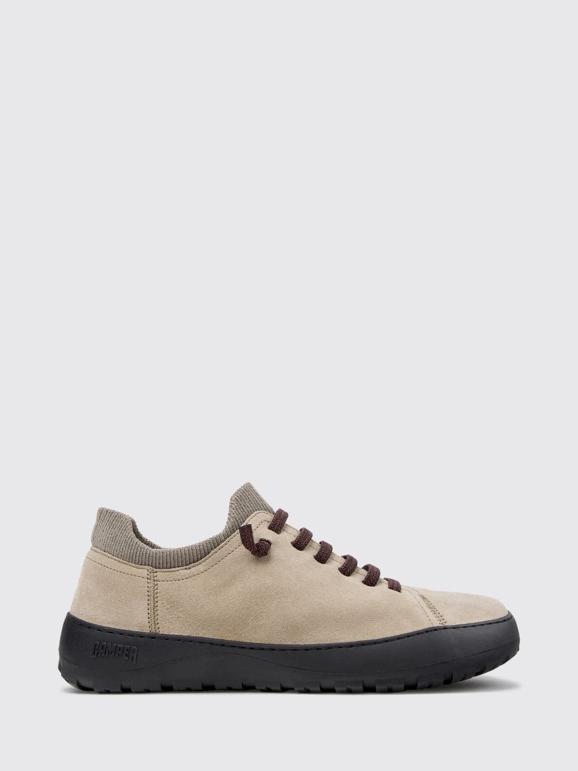 Camper Peu Serra Suede Slip-On Sneakers with Elastic Laces