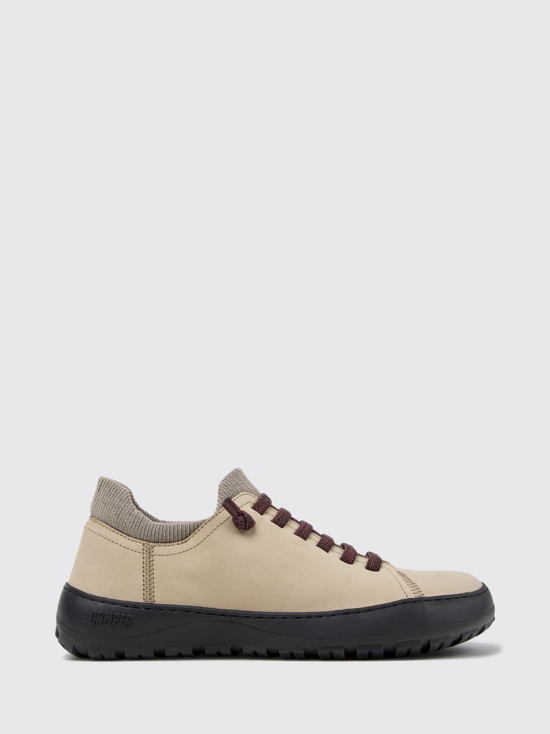 Camper Peu Serra Nubuck and Recycled PET Slip-On Sneakers with Vibram Sole