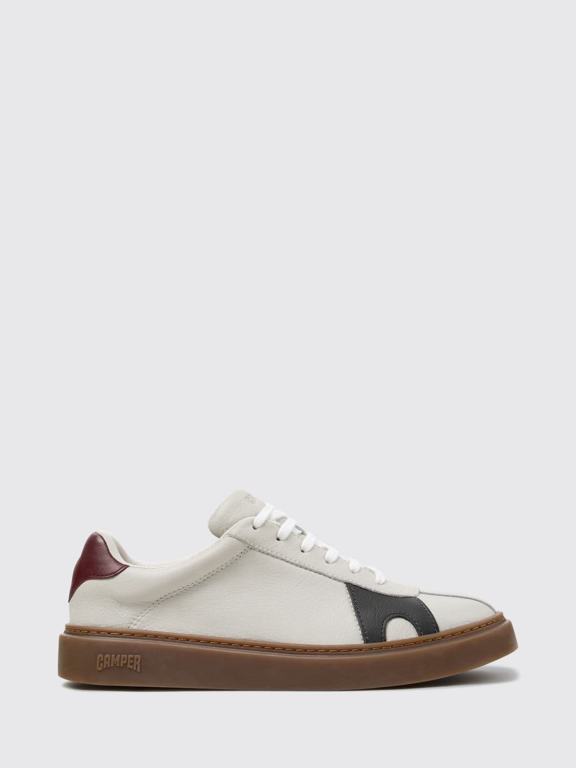Camper Twins Calfskin Low-Top Trainers with Contrast Logo