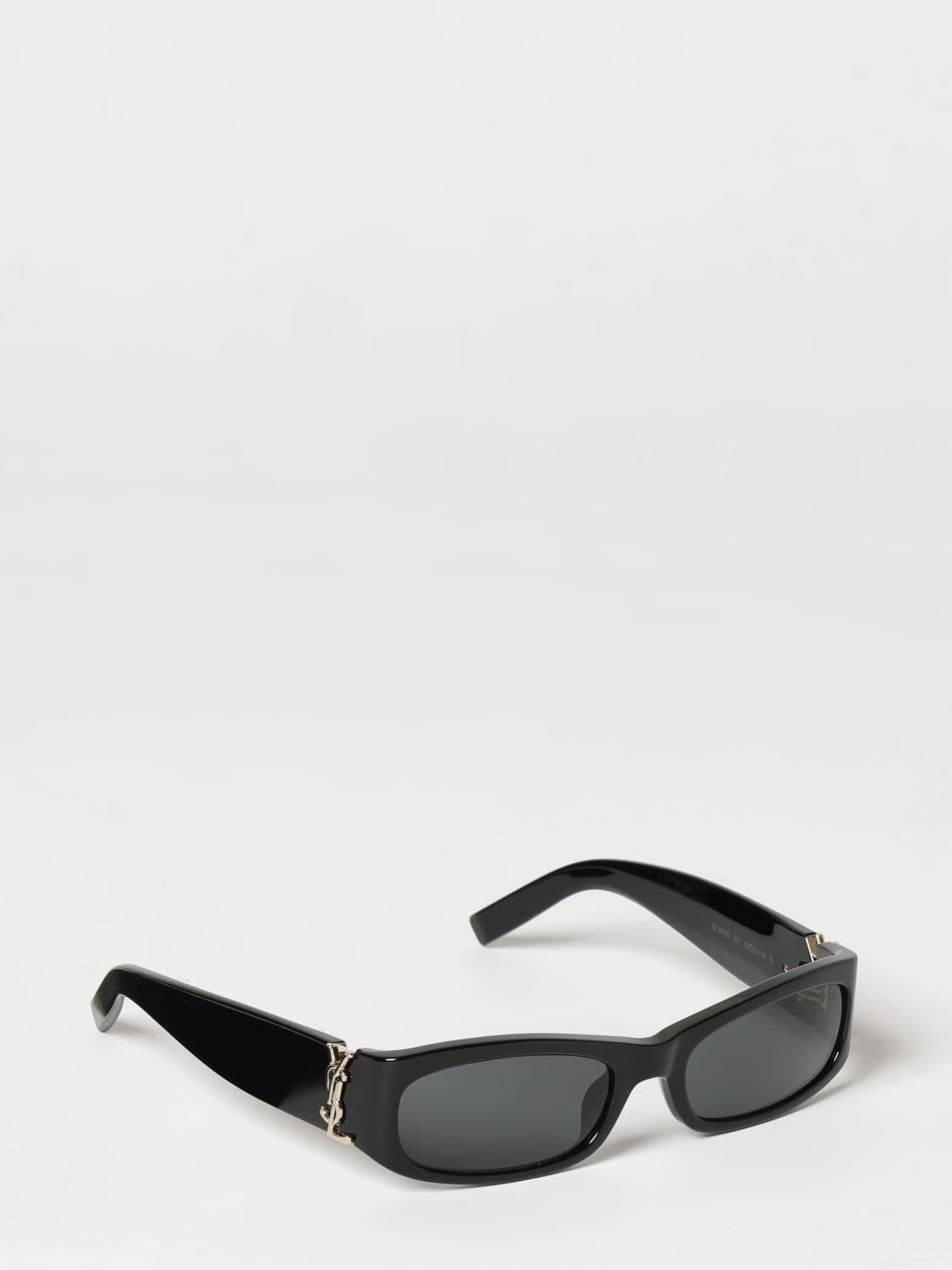 Saint Laurent Rectangular Acetate Sunglasses with YSL Monogram