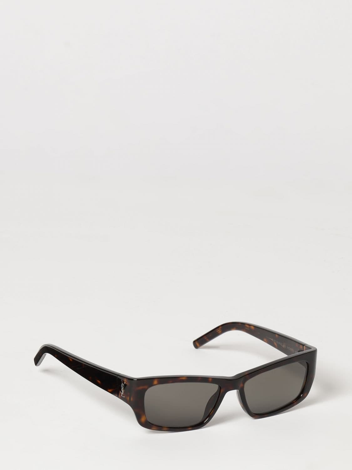 Saint Laurent Tortoiseshell Acetate Sunglasses with YSL Monogram
