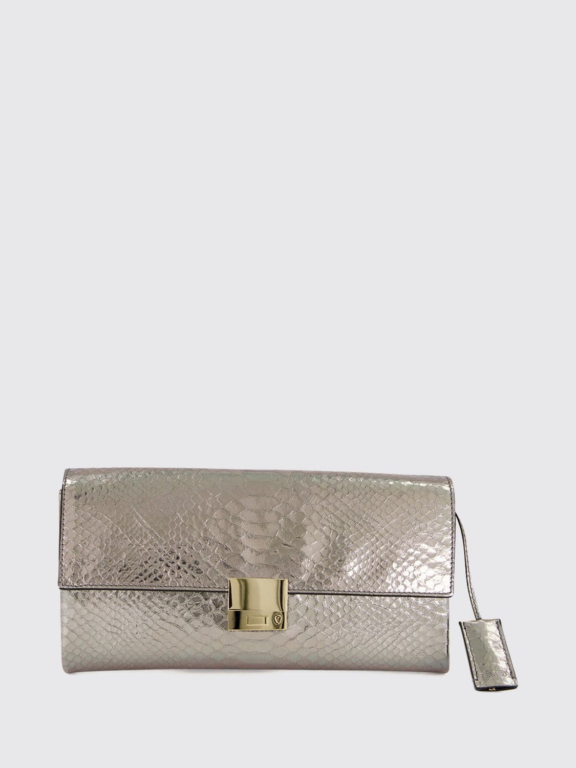 Tom Ford Laminated Leather Python-Print Ceremony Clutch · OS