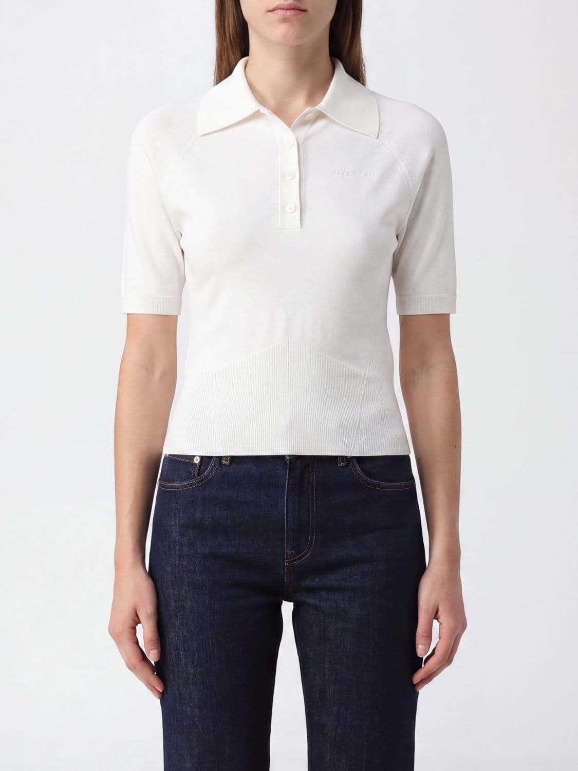 Givenchy Slim Fit Short-Sleeved Cotton and Silk Blend Polo