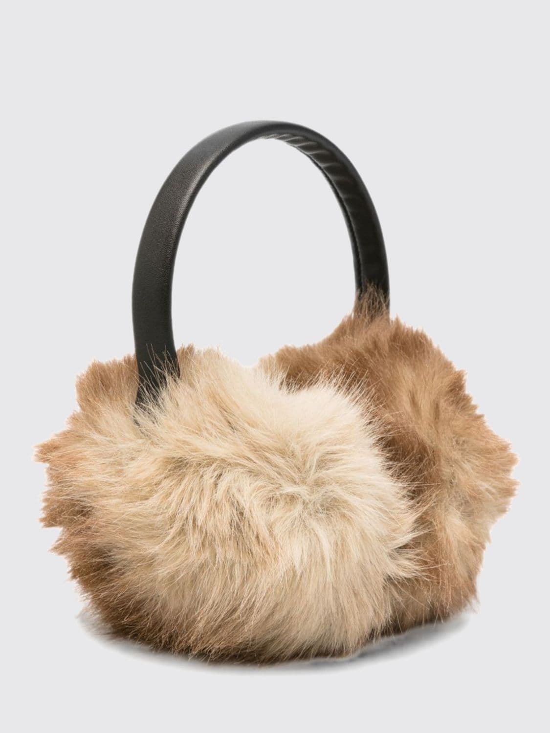 Apparis Beige Animal Print Faux Fur Earmuffs