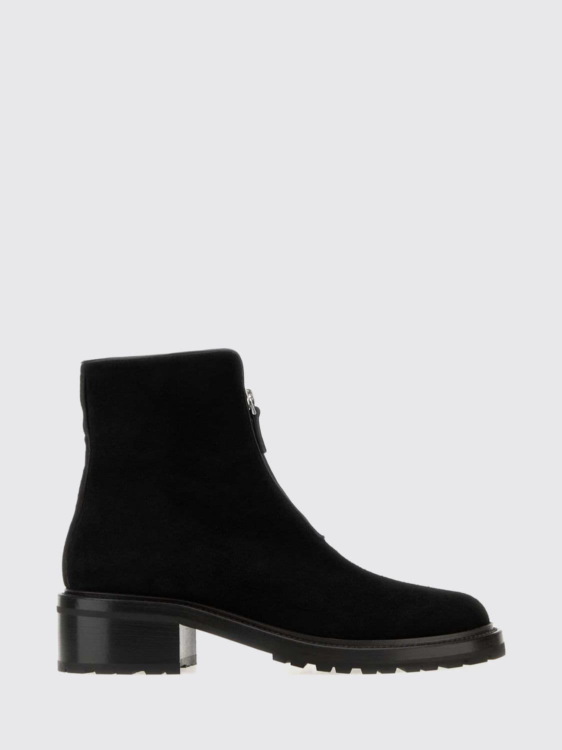 The Row Hike Suede Leather Ankle Boots with a Lug Sole and Round Toe