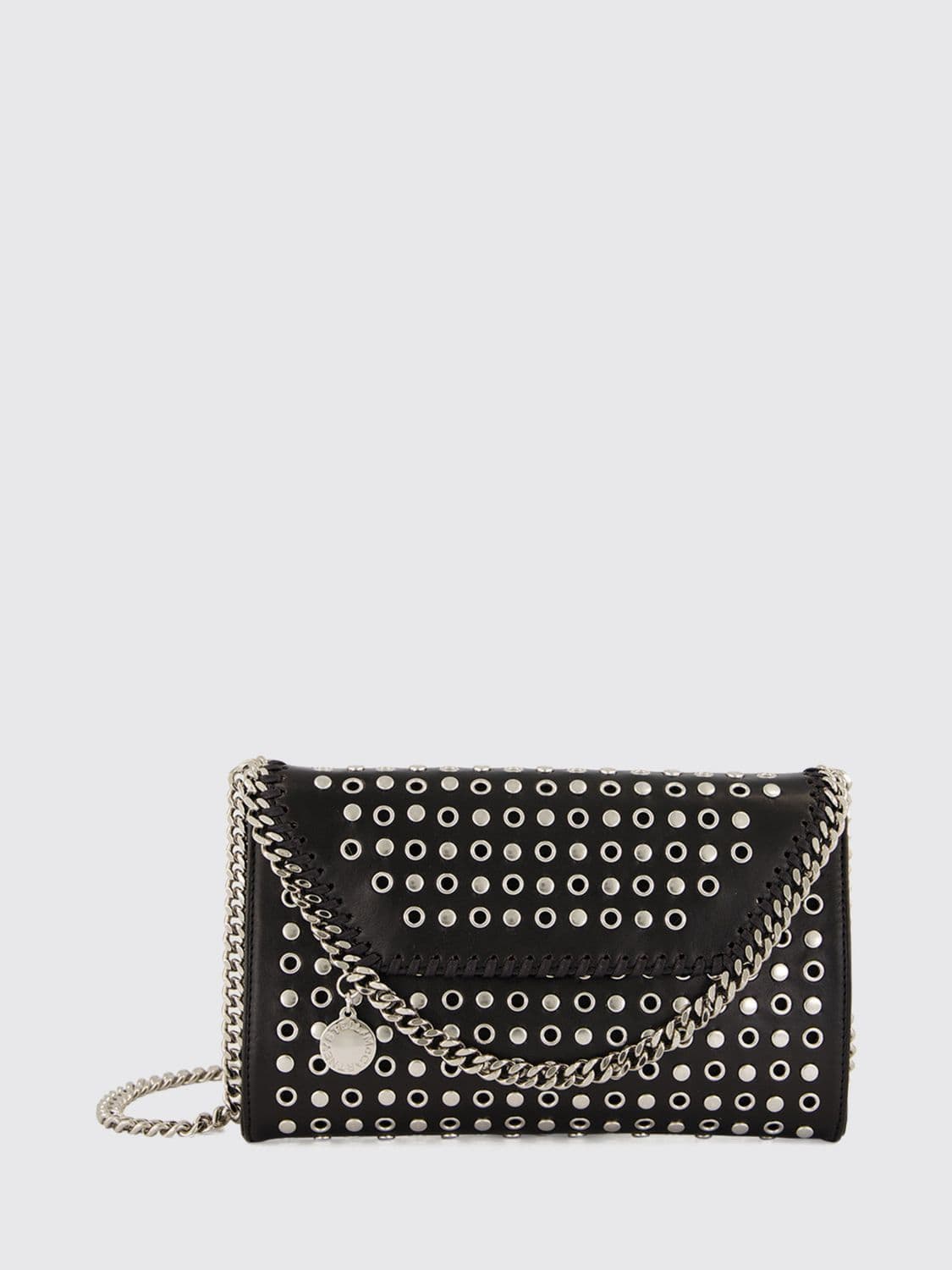 Stella Mccartney Falabella Eco Alter Mat Mini Crossbody Bag with Studs