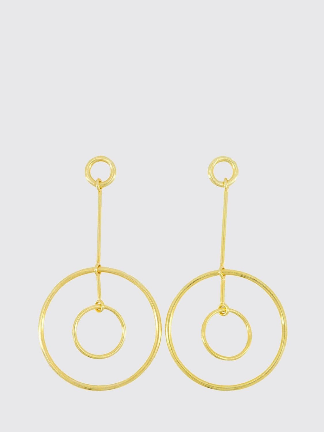 Paula Olimpo Gold-Finish Brass Pendant Earrings