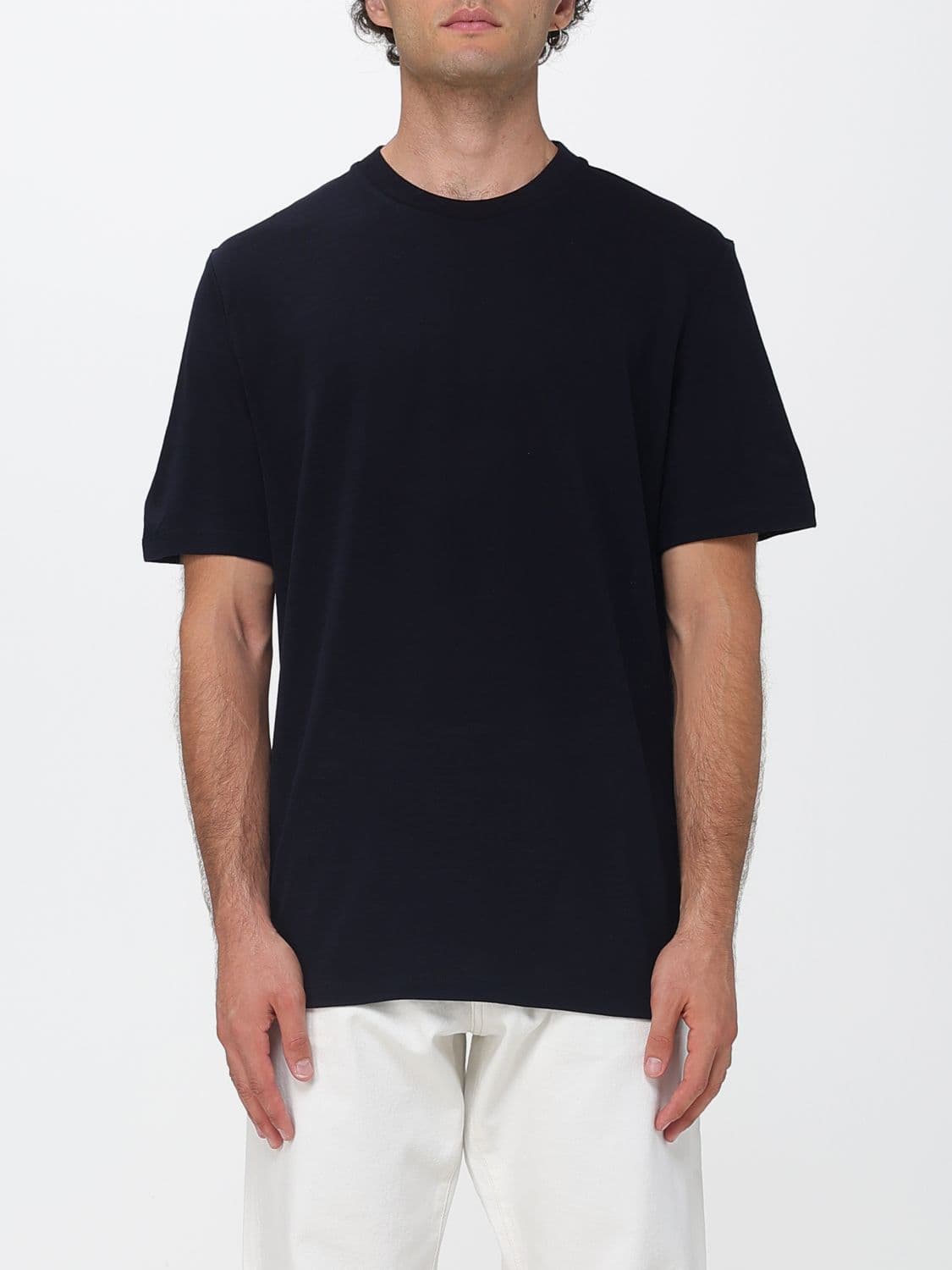 Paul Smith Short-Sleeve Crewneck T-shirt in Fine Wool