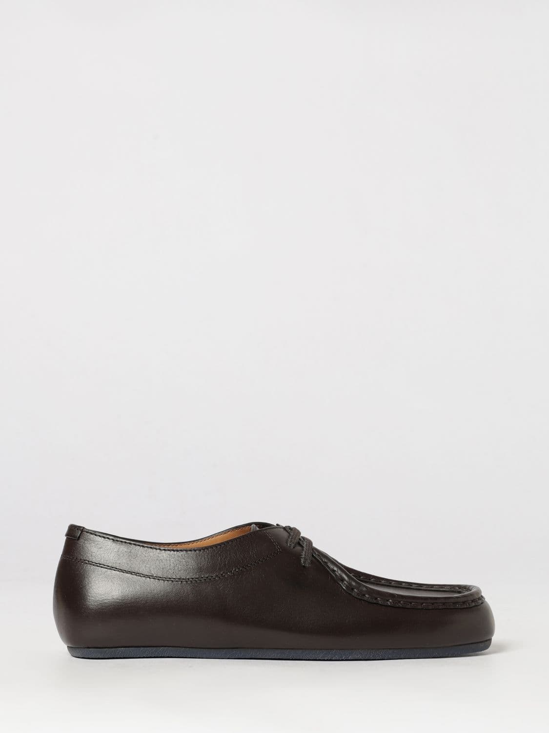 Jil Sander Hood Bovine Leather Derby Lace-ups with Rubber Sole