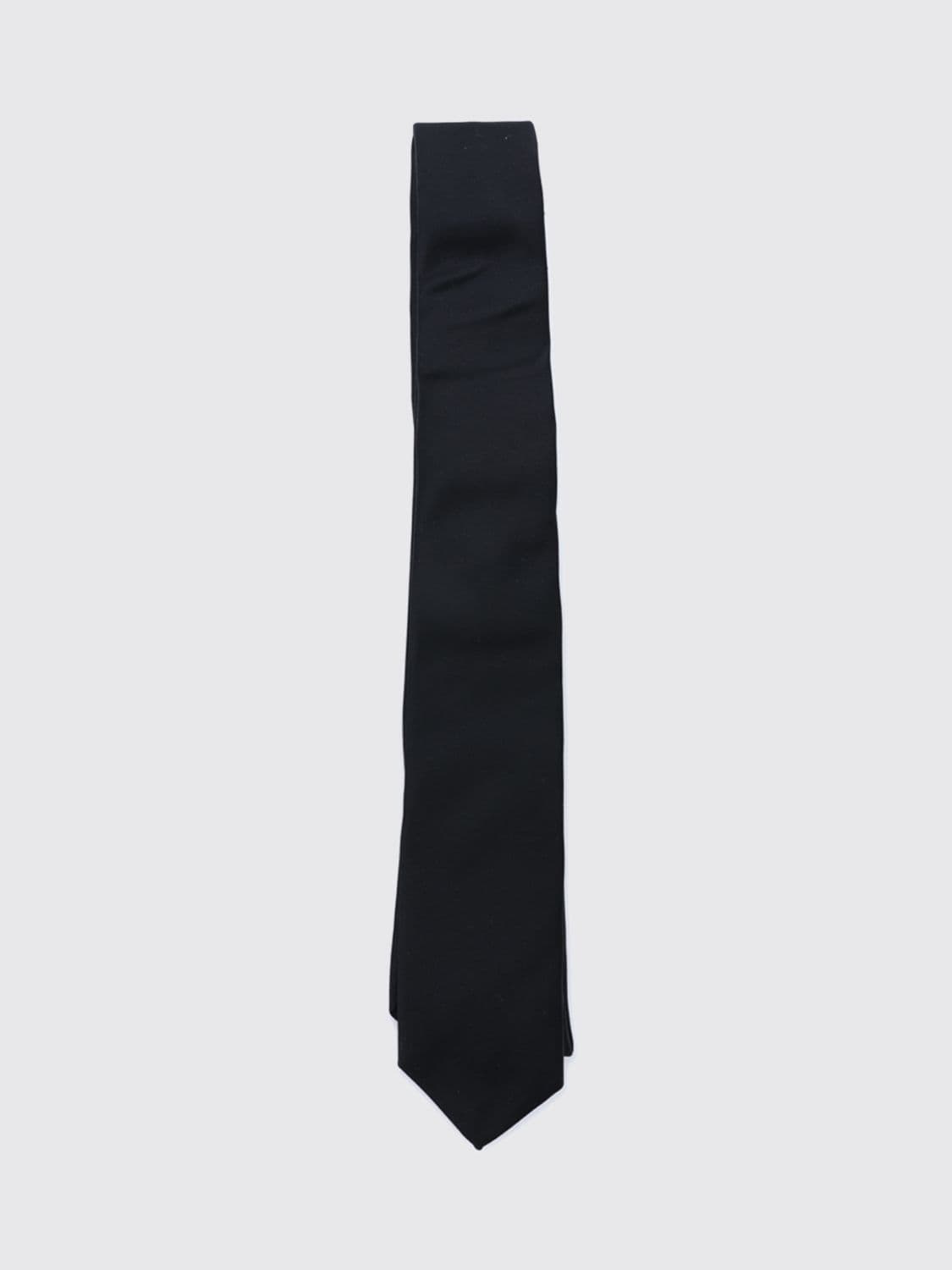 Saint Laurent Classic Tie in Pure Silk with Logoed Back Loop