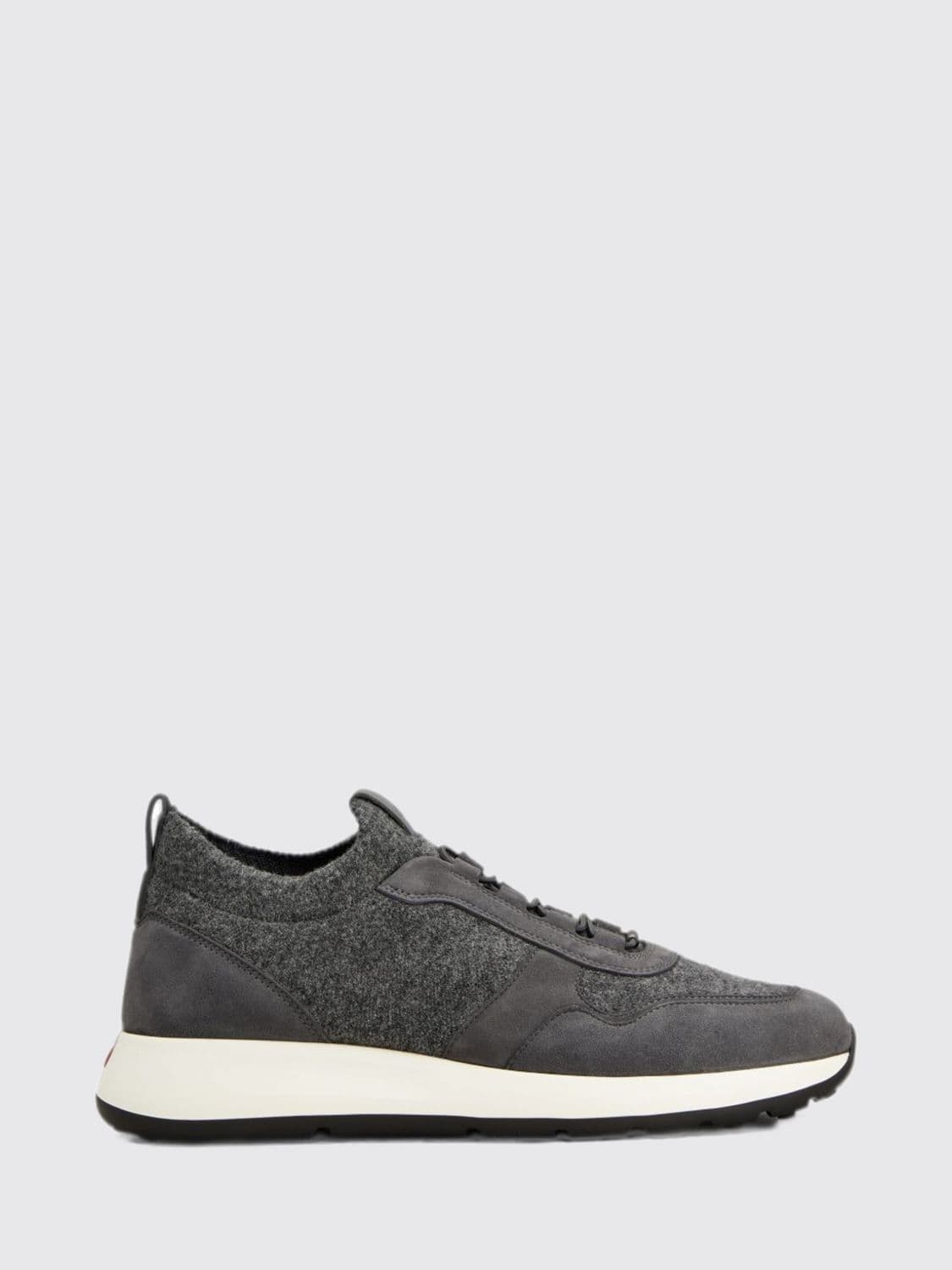 Tod's Wool and Suede Slip-On Sneakers with Elastic Laces