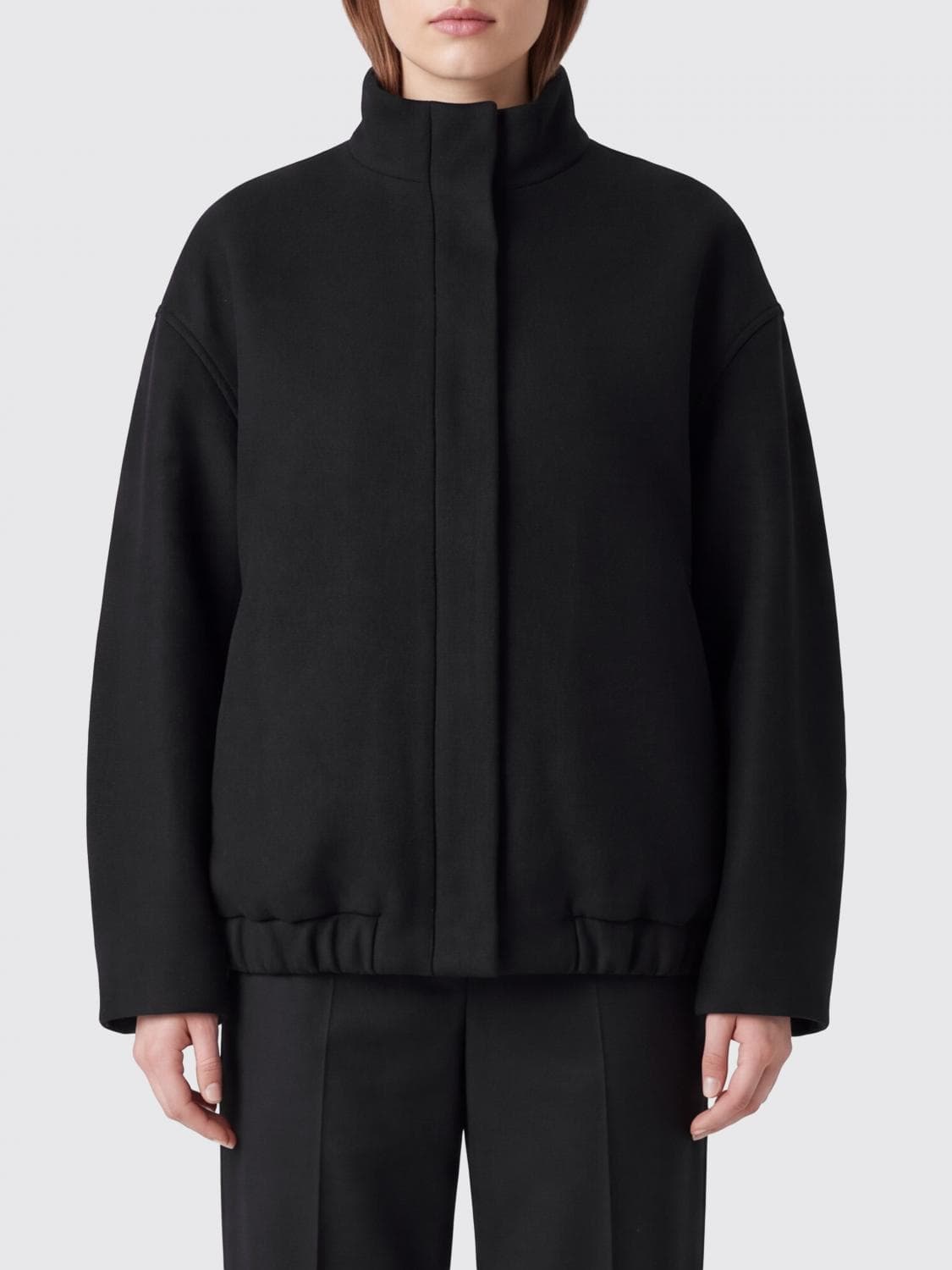 Dries Van Noten Relaxed-Fit Wool-Blend Bomber Jacket with a High Neck