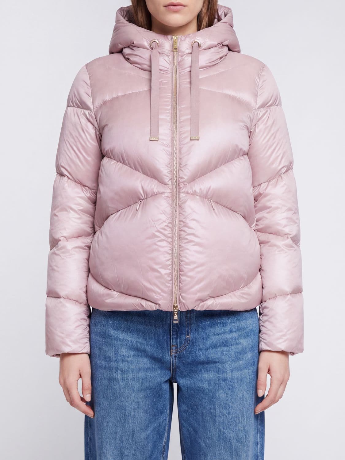 Herno Short Hooded Down Jacket in Water-Repellent Ultra-Light Nylon