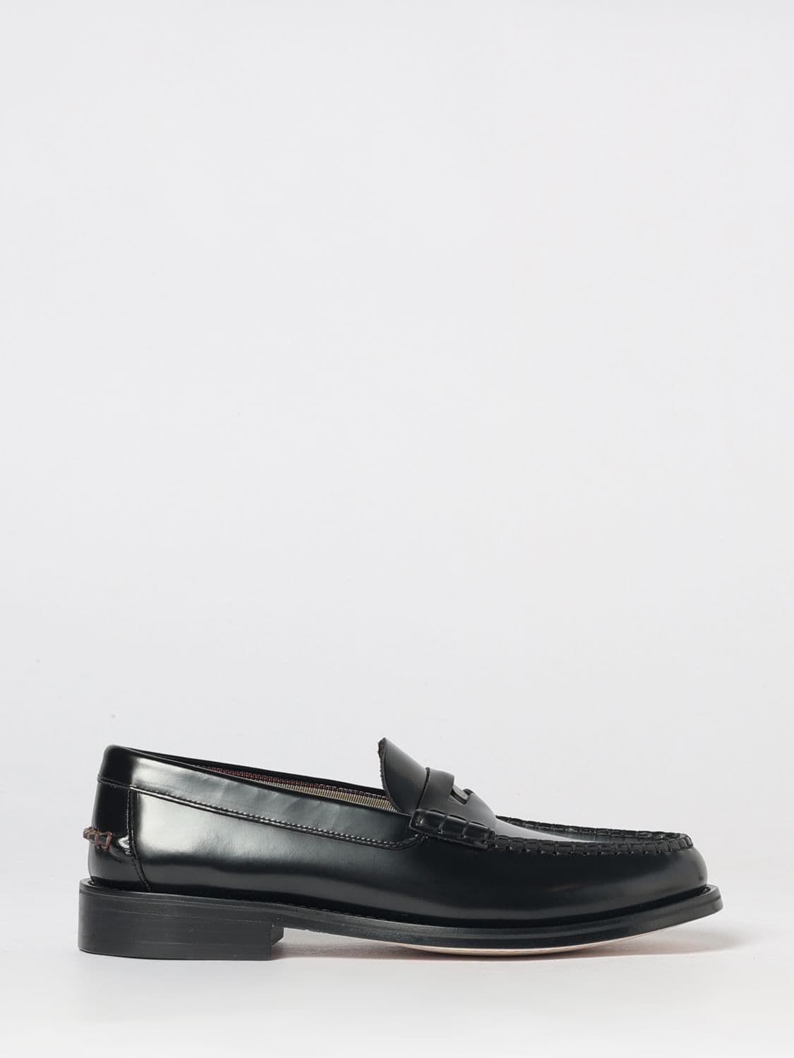 Paul Smith Brushed Leather Penny Loafers with Leather Sole