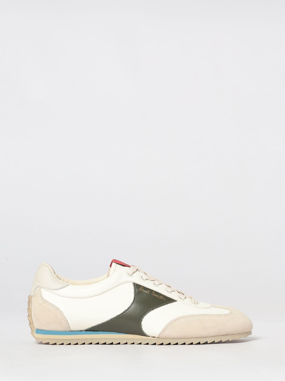 Paul Smith Chilly Bicolor Leather and Suede Low-Top Sneakers