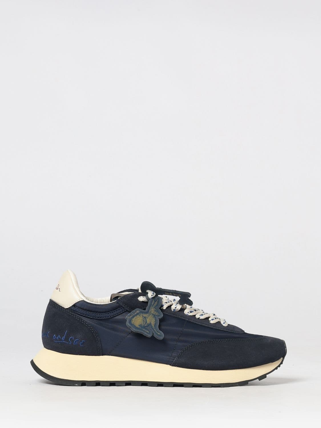 Paul Smith Criss Nylon and Suede Low-Top Sneakers with Serrated Sole