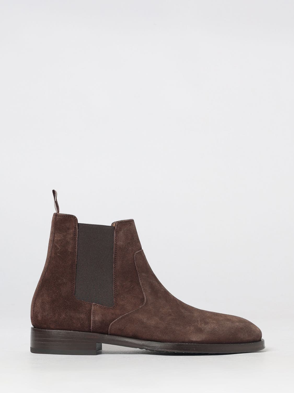 Paul Smith Suede Cow Leather Chelsea Boots with Leather Sole