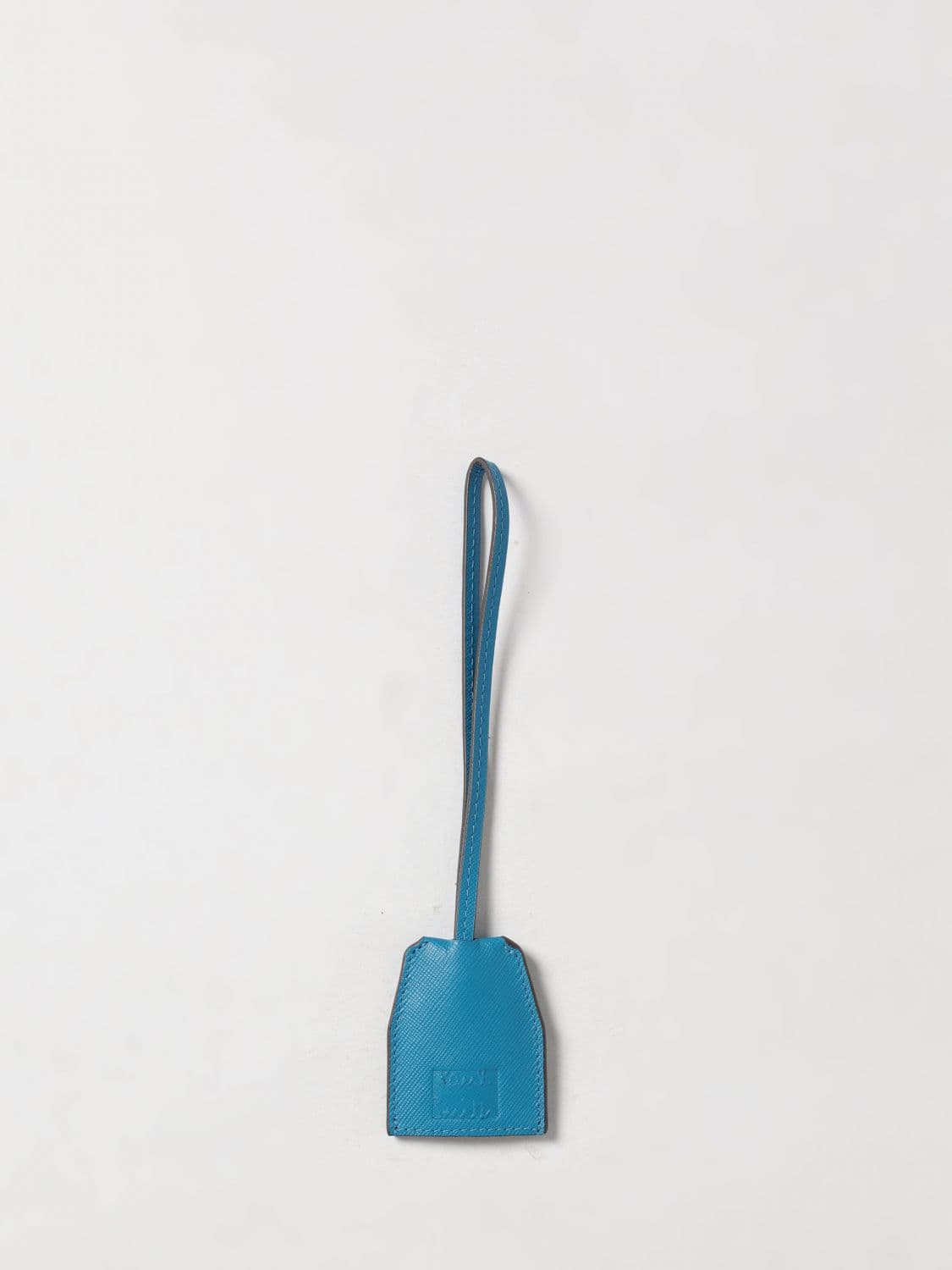 Paul Smith Saffiano Calf Leather Keyring with Embossed Logo · OS