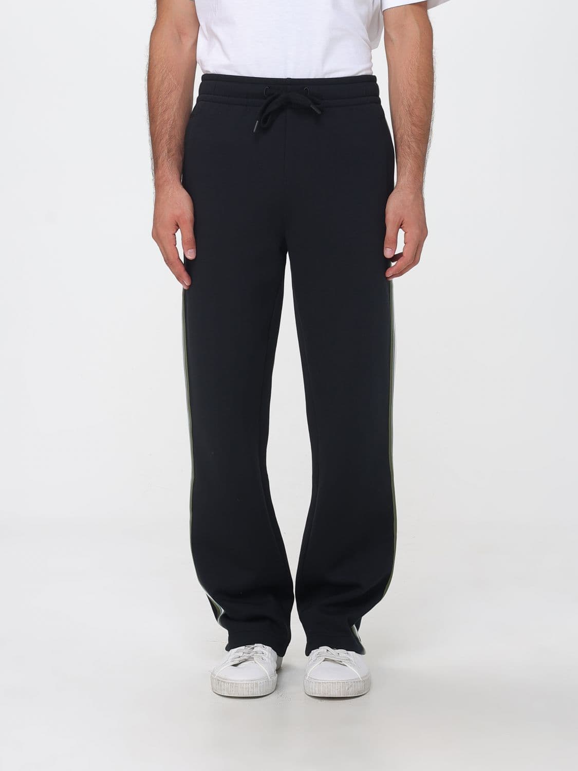 Paul Smith Organic Cotton Blend Joggers with Drawstring Waist