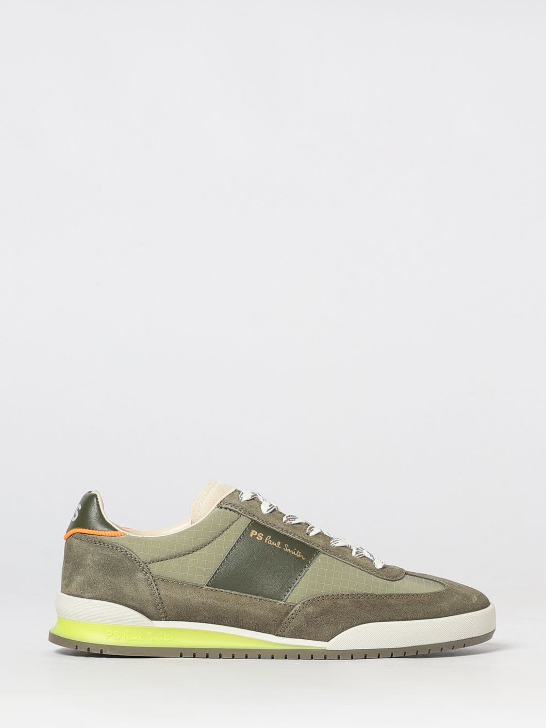 Ps Paul Smith Dover Bicolor Leather and Nylon Sneakers with Logo