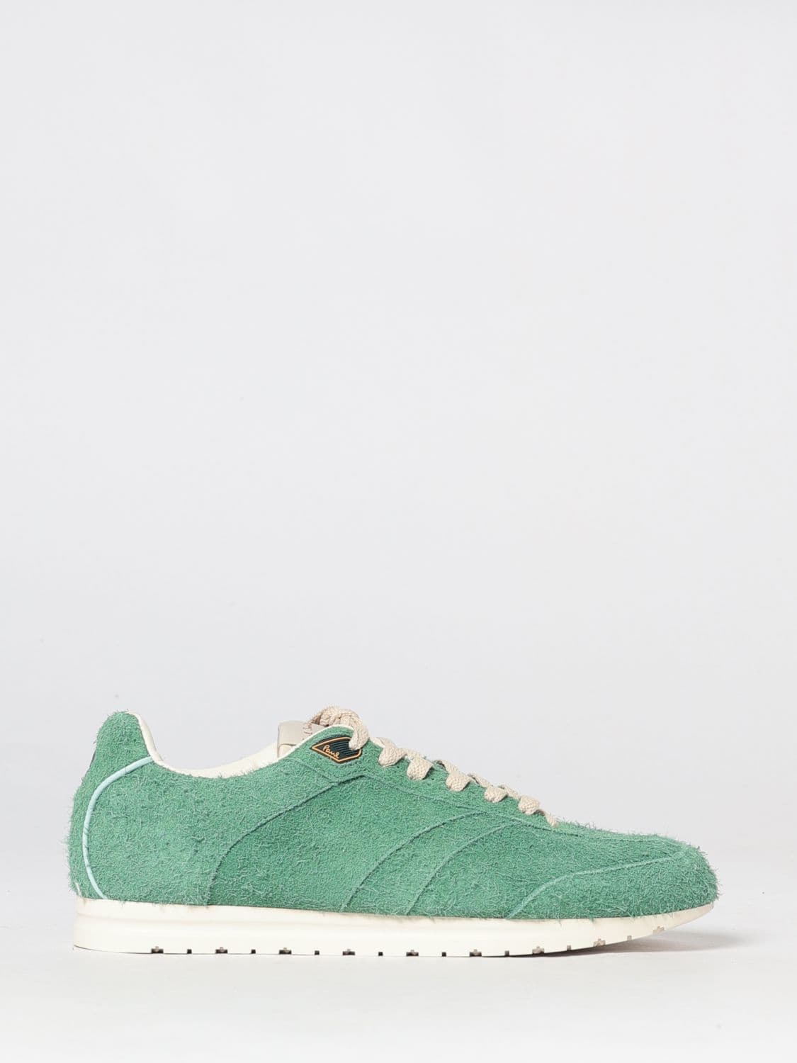 Paul Smith Shaggy Suede Leather Low Top Sneakers with Rear Logo Detail