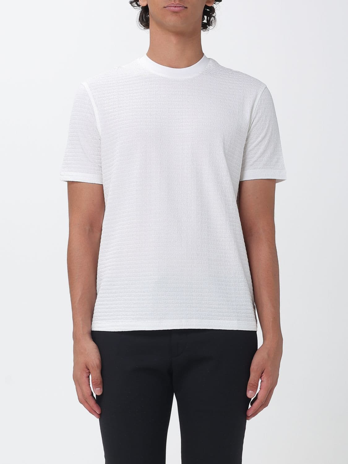 Emporio Armani Crew-Neck Short-Sleeved Cotton T-Shirt