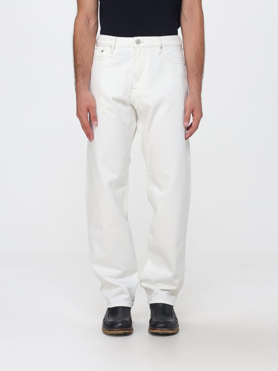 Paul Smith Tapered Fit Five-Pocket Jeans in Organic Cotton Denim