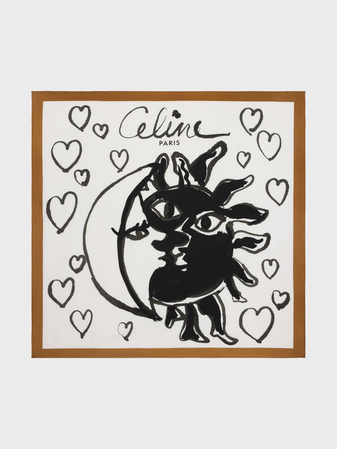 Celine Neck Scarf Woman color White