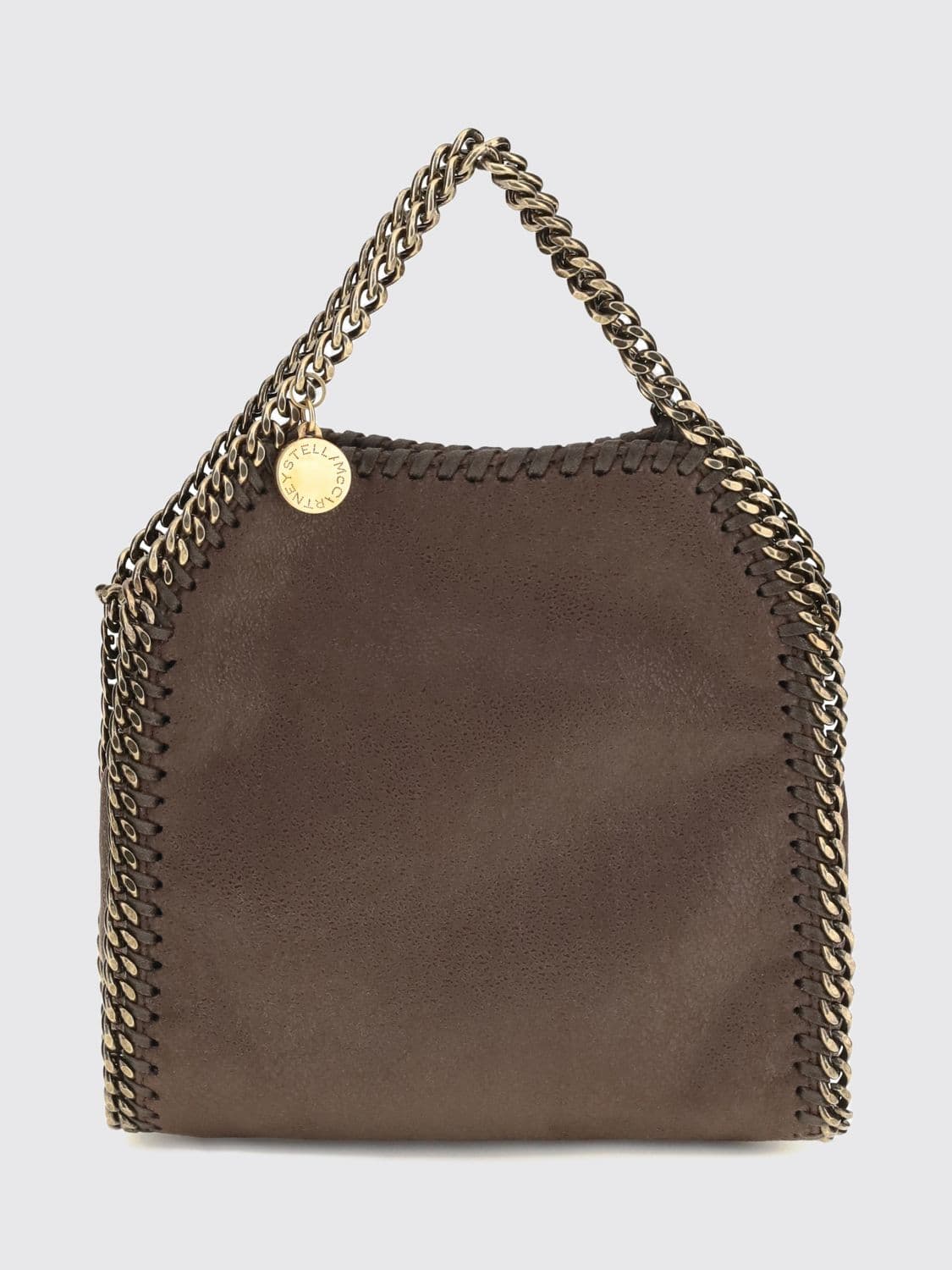 Stella Mccartney Falabella Mini Bag in Eco Alter Mat with Chain Trim
