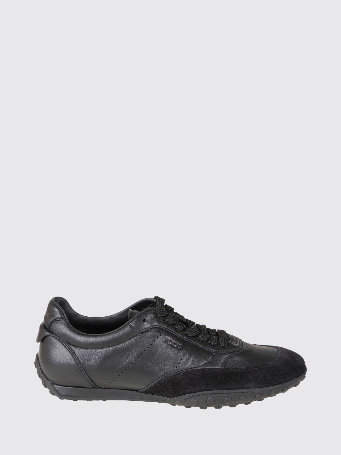 Tod's Low-Top Lace-Up Sheepskin Sneakers with Padded Ankle