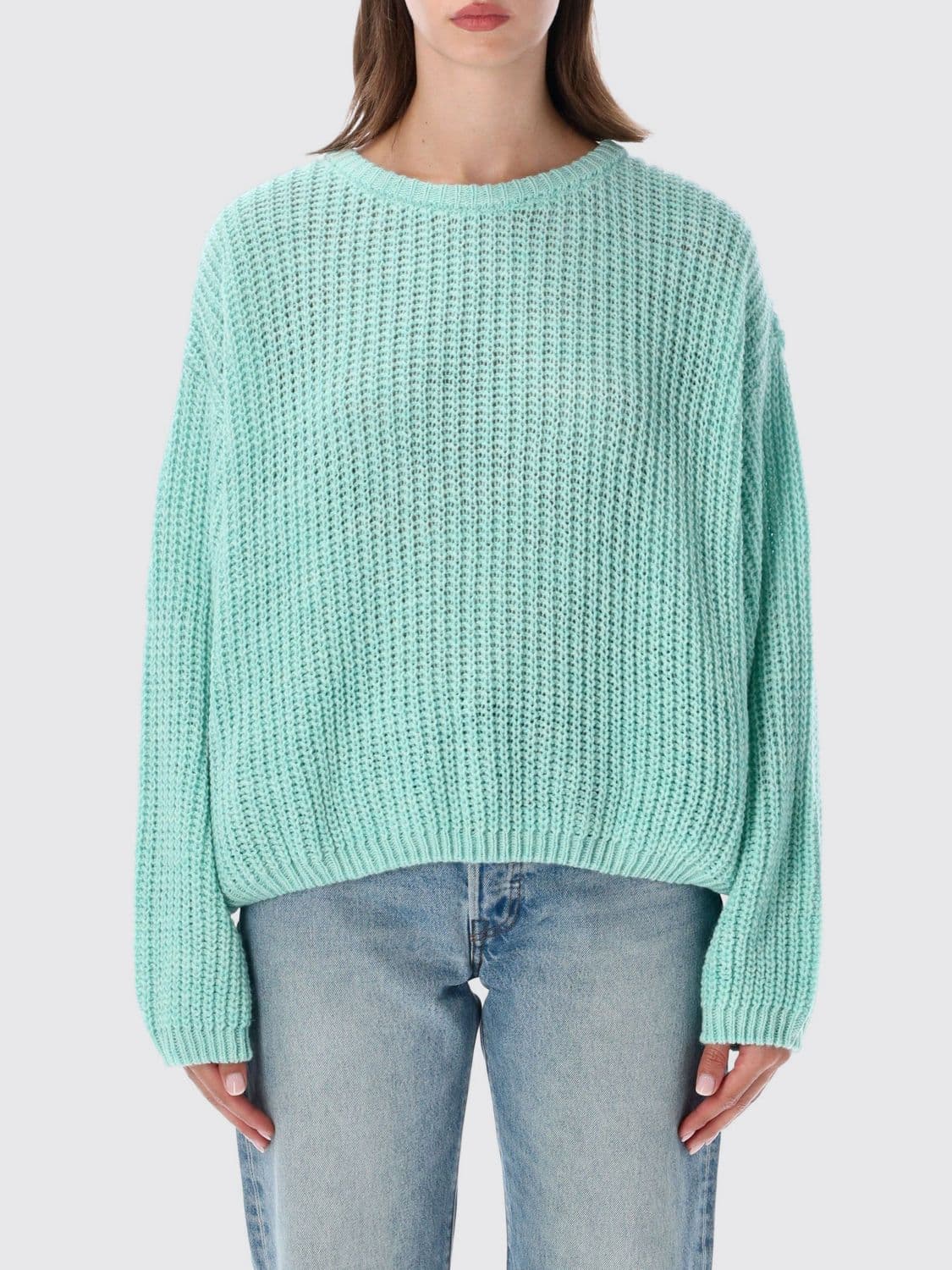 American Vintage Relaxed Fit Crewneck Jumper in Wool Blend
