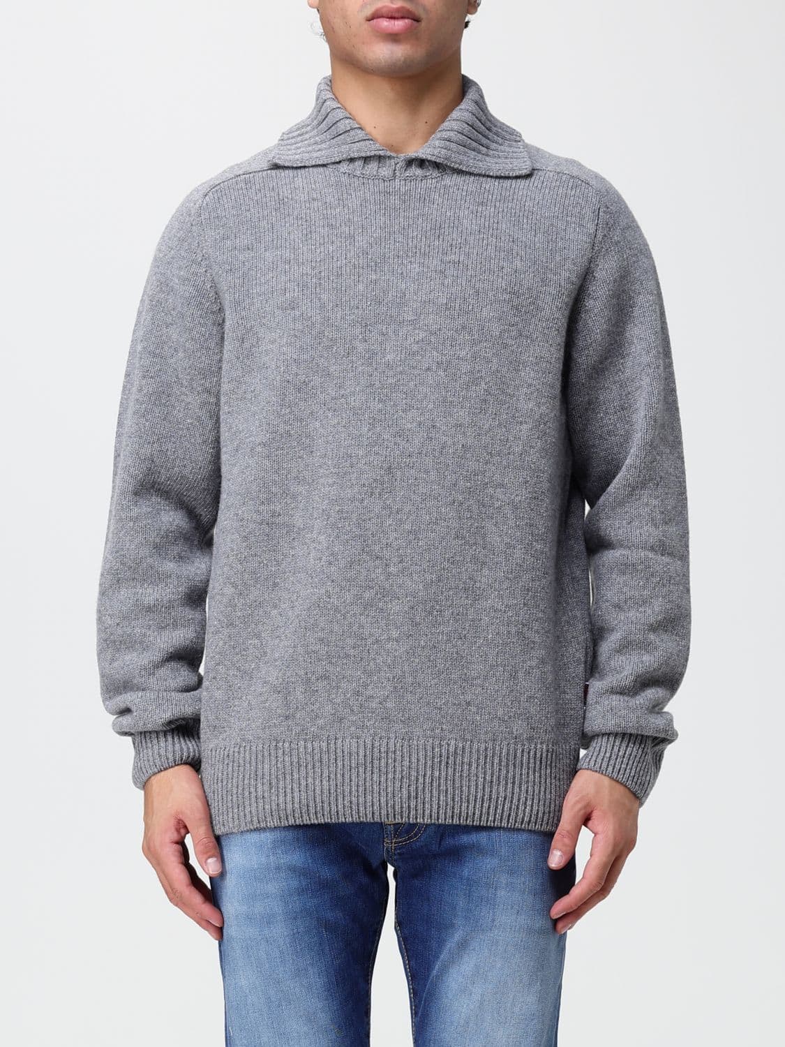 Sebago Wool Turtleneck Jumper with Ribbed Collar and Cuffs