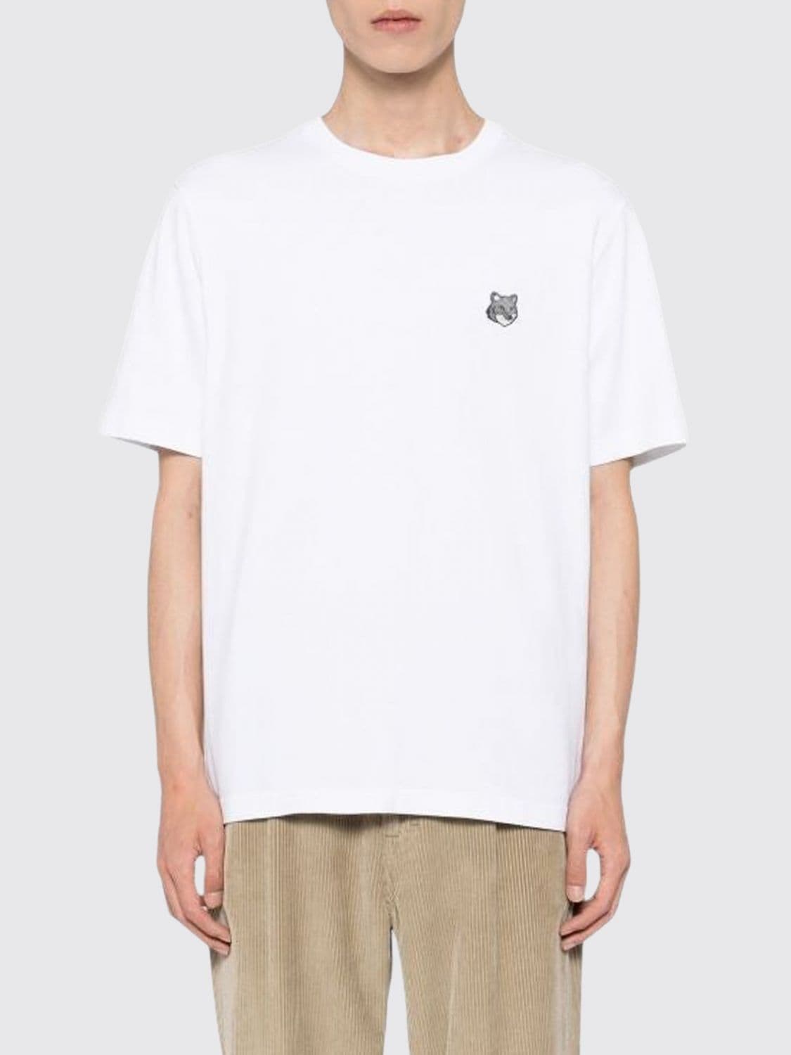 Maison Kitsuné Chillax Fox Logo Patch Cotton T-Shirt