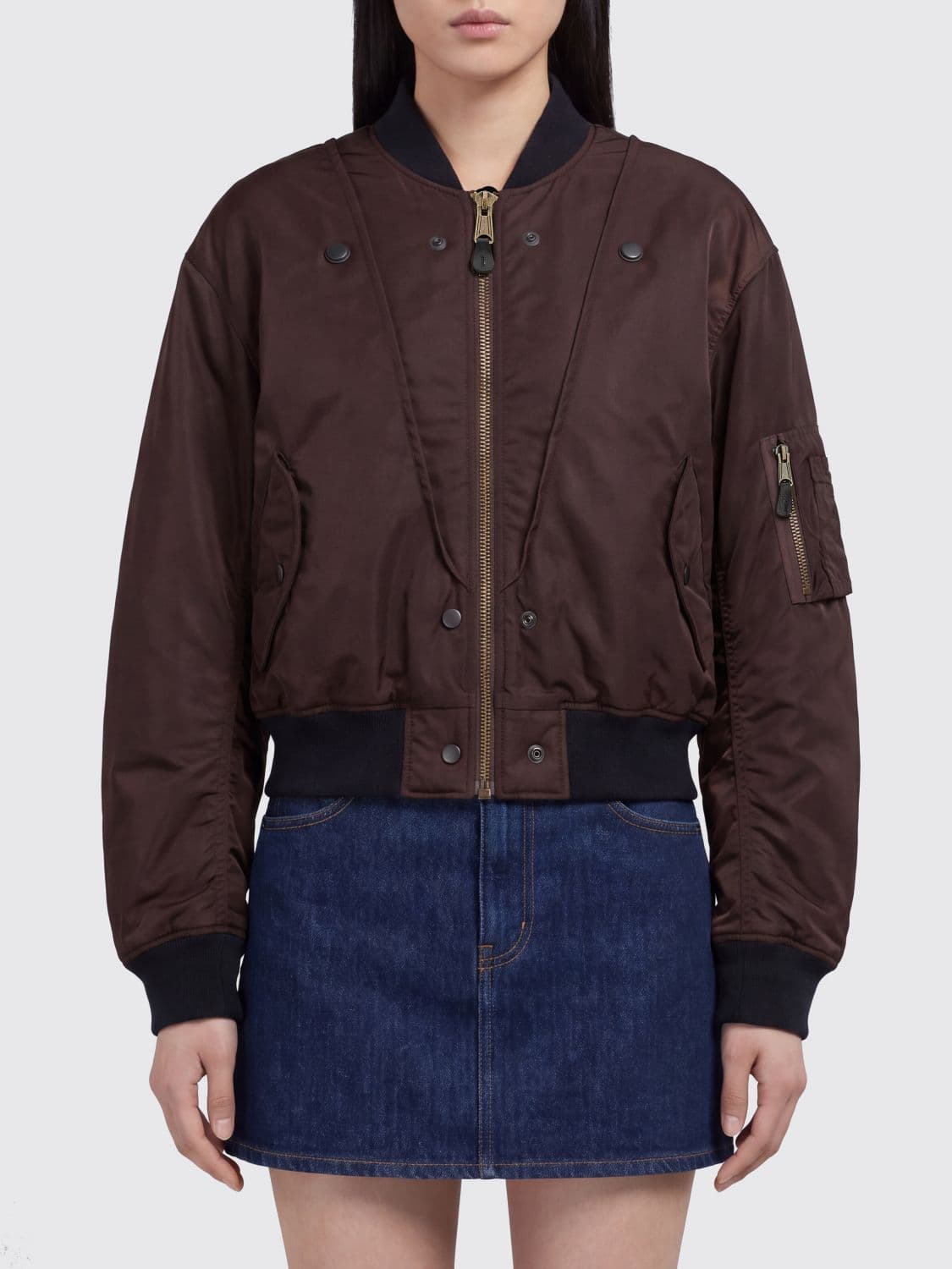 Maison Margiela Reversible Quilted Nylon Bomber Jacket with Iconic Four Stitches